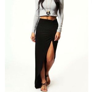 Boohoo Petite Maxi Skirt with Slit